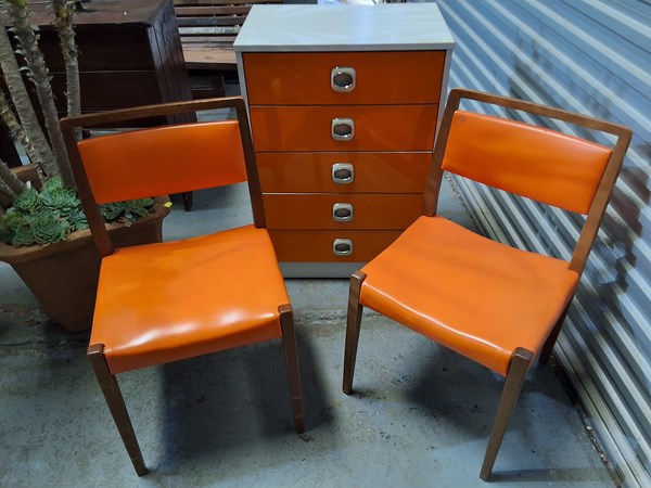 Lot 252 - ORANGE FURNITURE