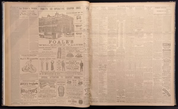 Lot 1163 - THE SA ADVERTISER 1900