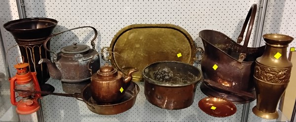 Lot 1236 - BRASS & COPPER ITEMS