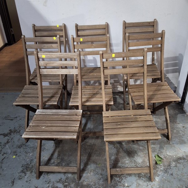 Lot 328 - FOLDING GARDEN CHAIRS