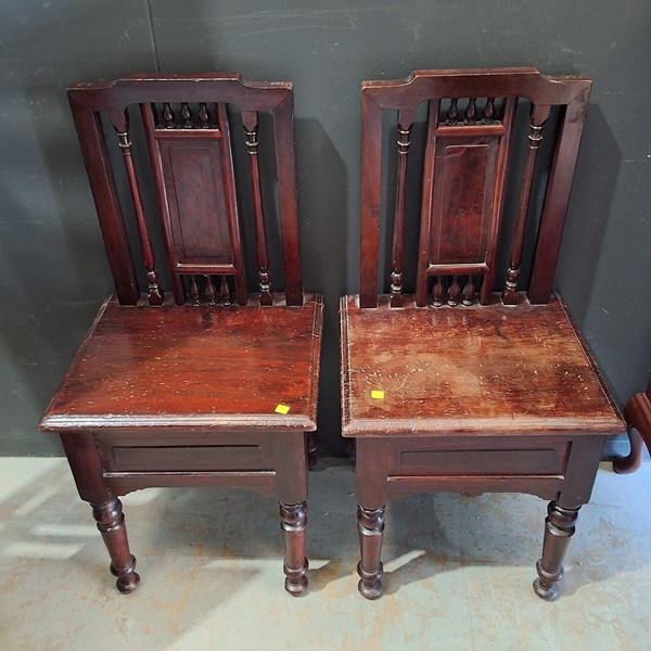 Lot 24 - PAIR OF CHAIRS