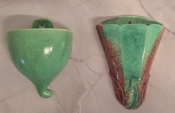 Lot 1325 - POTTERY WALL POCKETS