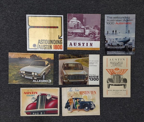 Lot 1345 - CAR SALES BROCHURES