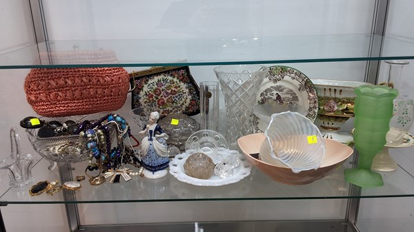 Lot 1360 - CHINA, CRYSTAL & JEWELLERY