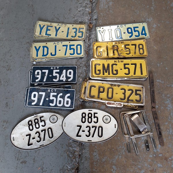 Lot 1224 - NUMBER PLATES