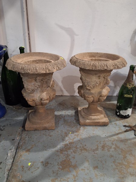 Lot 437 - GARDEN URNS