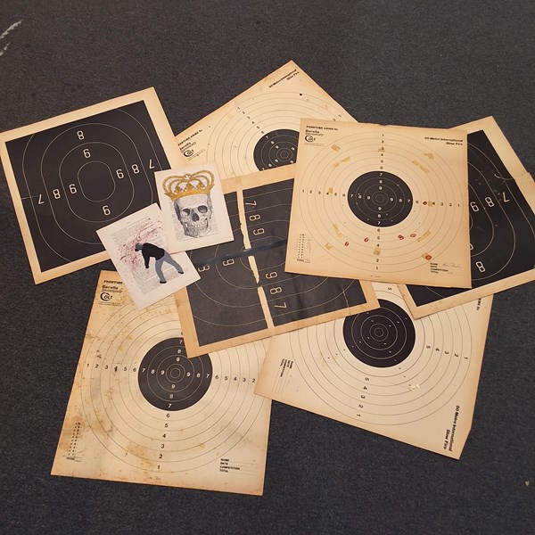 Lot 1161 - COCO DE PARIS ARTWORKS & VINTAGE SHOOTING TARGETS