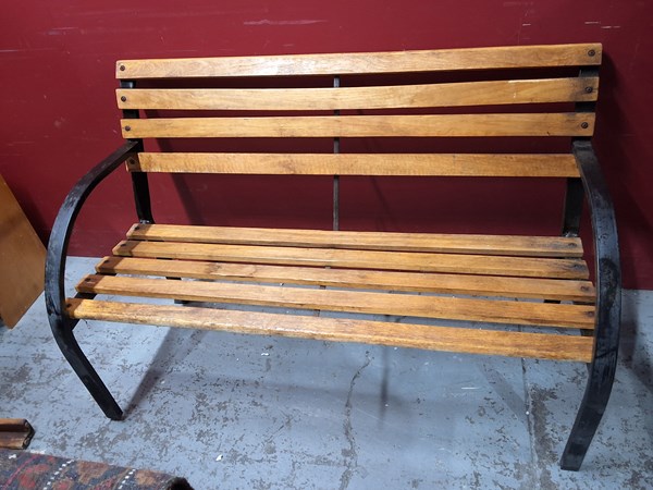 Lot 323 - GARDEN BENCH