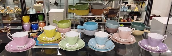 Lot 1201 - PASTEL CHINAWARE