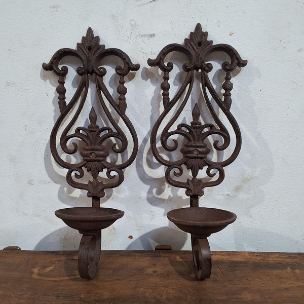 Lot 19 - PAIR OF CANDELABRAS