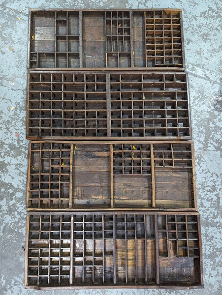 Lot 88 - FOUR PRINTERS TRAYS