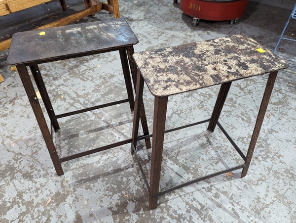 Lot 63 - PAIR OF STOOLS