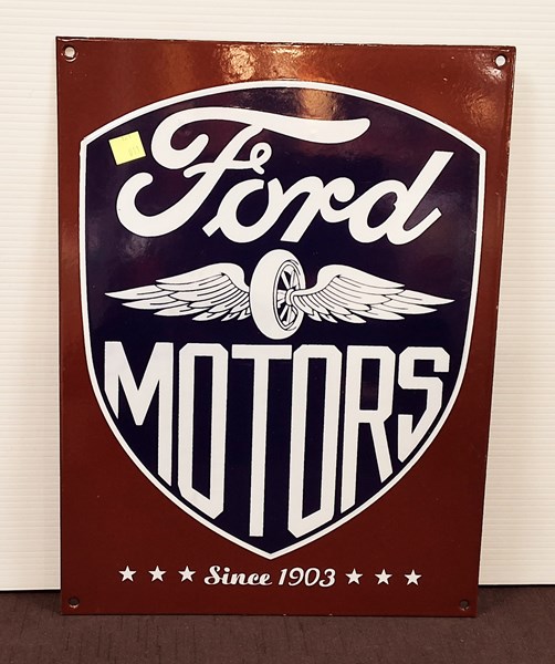 Lot 1281 - ENAMEL FORD SIGN