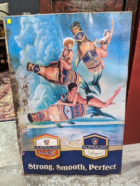 Lot 54 - TIN ADVERTISING SIGN