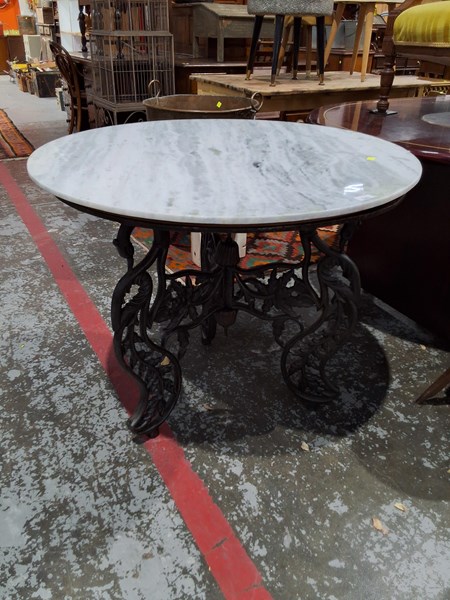 Lot 143 - GARDEN TABLE