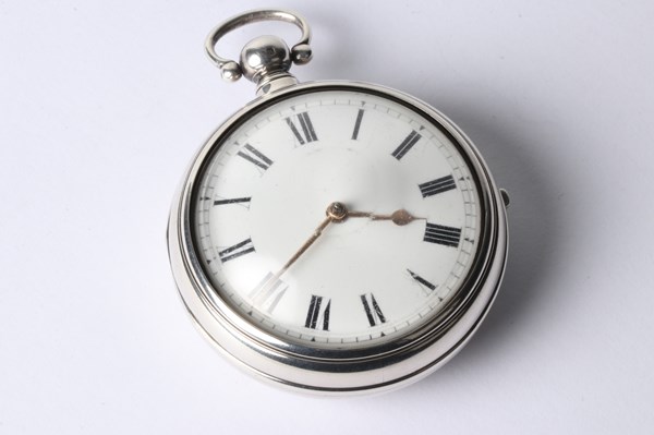 Lot 1092 - SILVER FOB WATCH