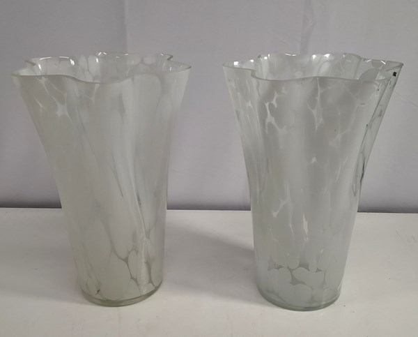 Lot 1211 - PAIR OF VASES