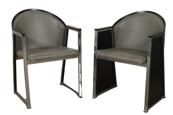 Lot 161 - TWO MONDI ARMCHAIRS