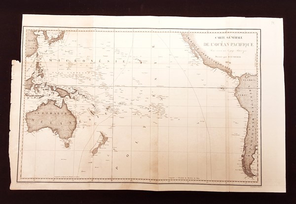 Lot 1106 - D'URVILLE, DUMONT: Carte generale de l'océan pacifique