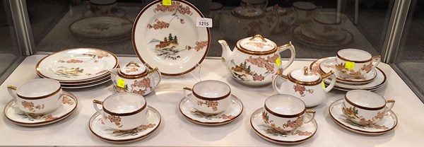 Lot 1215 - PORCELAIN TEA SET