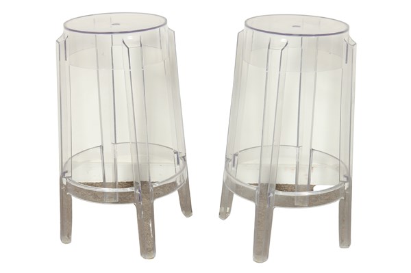 Lot 89 - PAIR CHARLES GHOST STOOLS