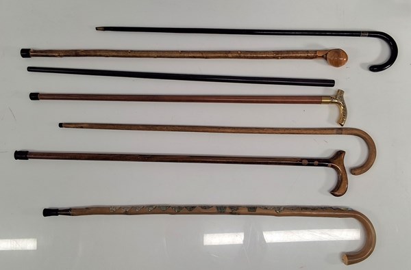 Lot 1378 - A COLLECTION OF WALKING STICKS