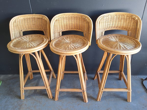 Lot 244 - THREE BARSTOOLS