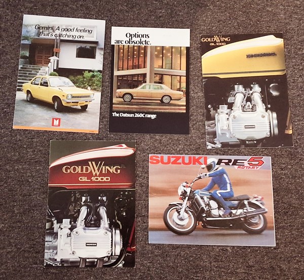 Lot 1399 - CAR AND MOTORCYCLE SALES BROCHURES