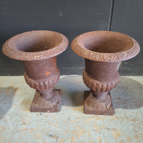 Lot 381 - PAIR OF URNS