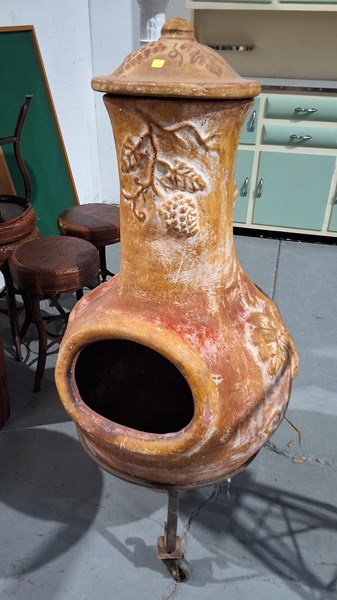 Lot 349 - TERRACOTTA CHIMINEA