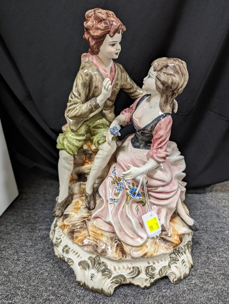 Lot 1338 - FIGURAL COUPLE