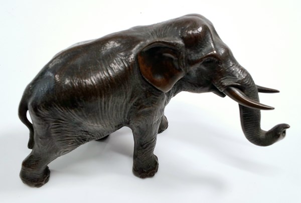 Lot 1335 - BRONZE ELEPHANT