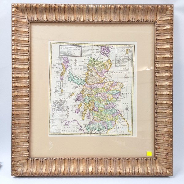 Lot 1098 - FRAMED MAP PRINT