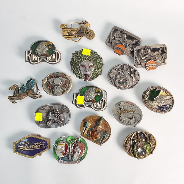 Lot 1269 - PEWTER BUCKLES