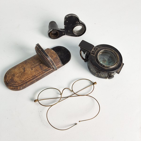 Lot 1257 - COMPASS & GLASSES