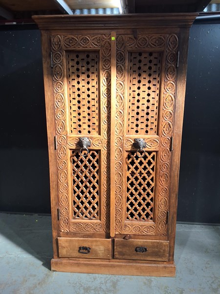 Lot 112 - HARDWOOD DRESSER