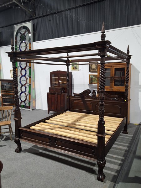 Lot 243 - FOUR POSTER BED