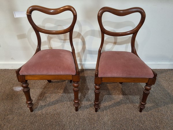 Lot 192 - PAIR OF DINING CHAIRS