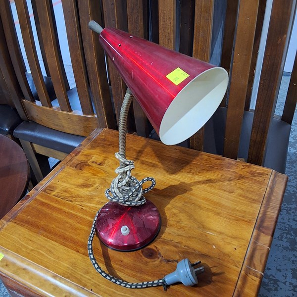 Lot 284 - ANODISED READING LAMP