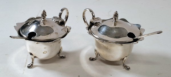 Lot 1053 - SILVER CONDIMENTS