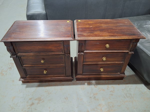 Lot 193 - PAIR OF BEDSIDES