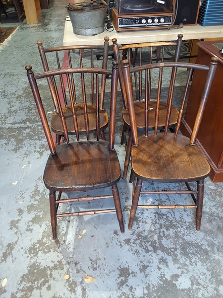 Lot 370 - DINING CHAIRS