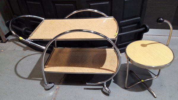 Lot 276 - ART DECO TRAY MOBILE & TABLE