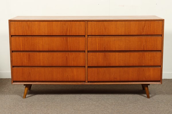 Lot 272 - LOWLINE CHEST OF DRAWERS