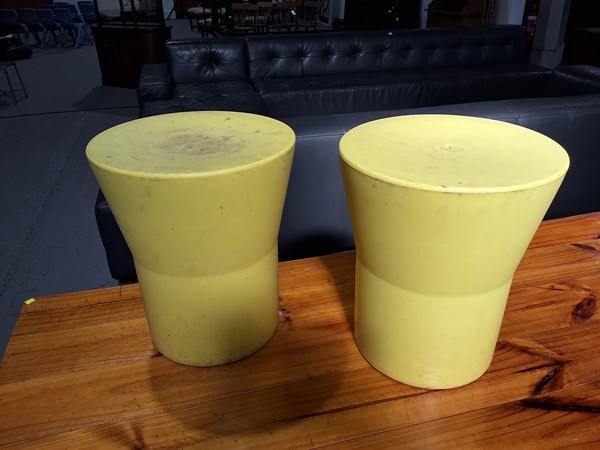 Lot 362 - PAIR OF STOOLS