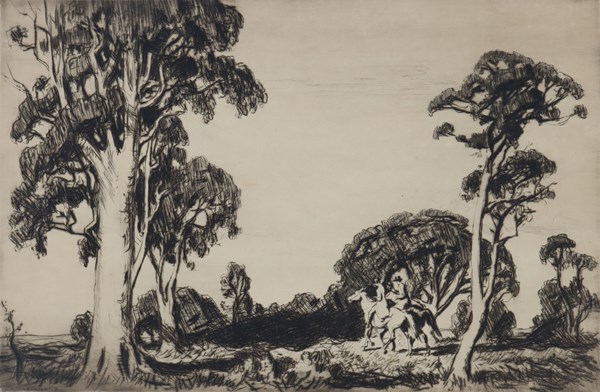 Lot 60 - LIONEL LINDSAY (Australia, 1874 - 1961)