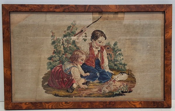 Lot 1097 - NEEDLEWORK PICTURE