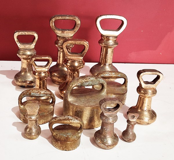 Lot 1178 - BRASS WEIGHTS