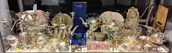 Lot 1128 - COLLECTION OF SILVER PLATE