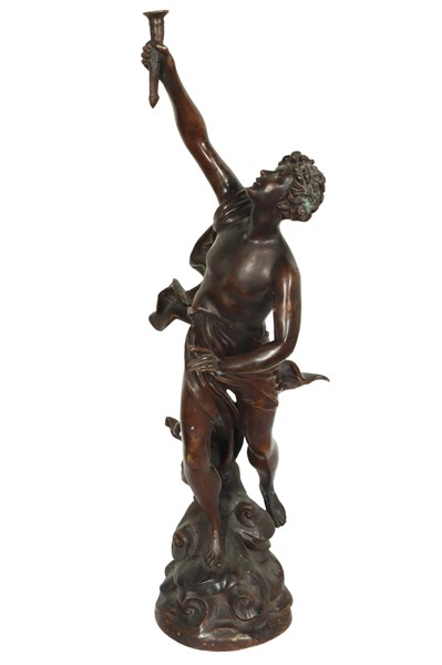 Lot 73 - BRONZE STATUE